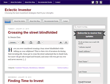 Tablet Screenshot of eclecticinvestor.com